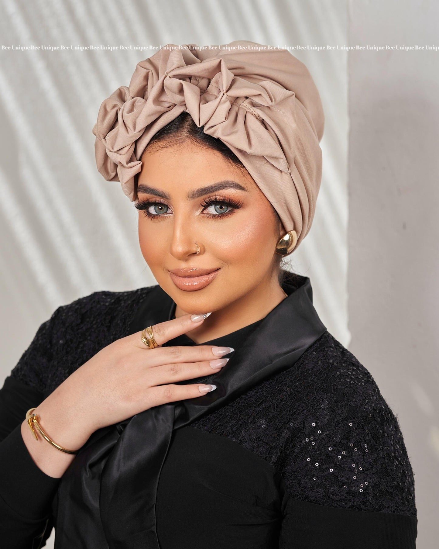 Fluffy Lycra turban