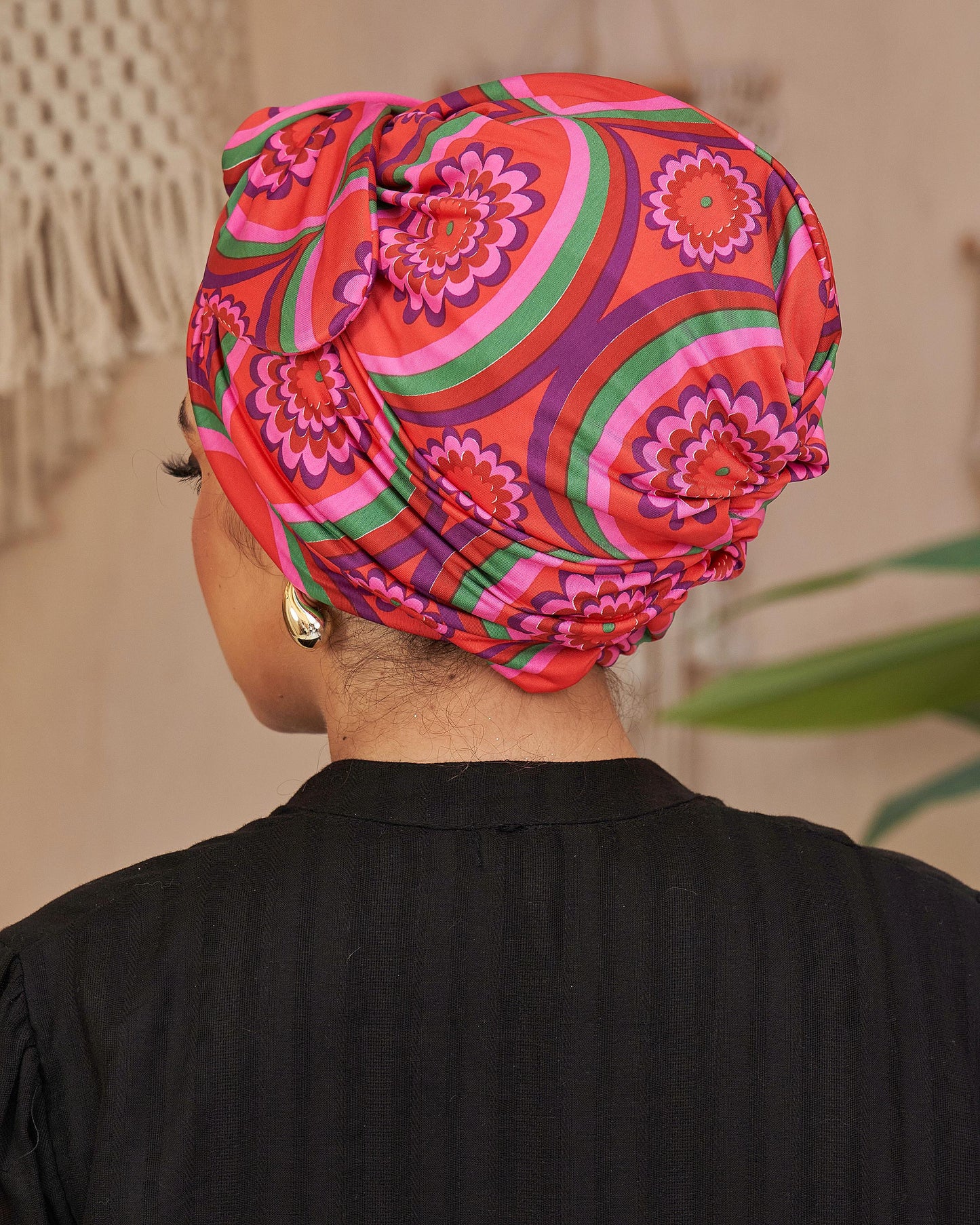 Half wire turban
