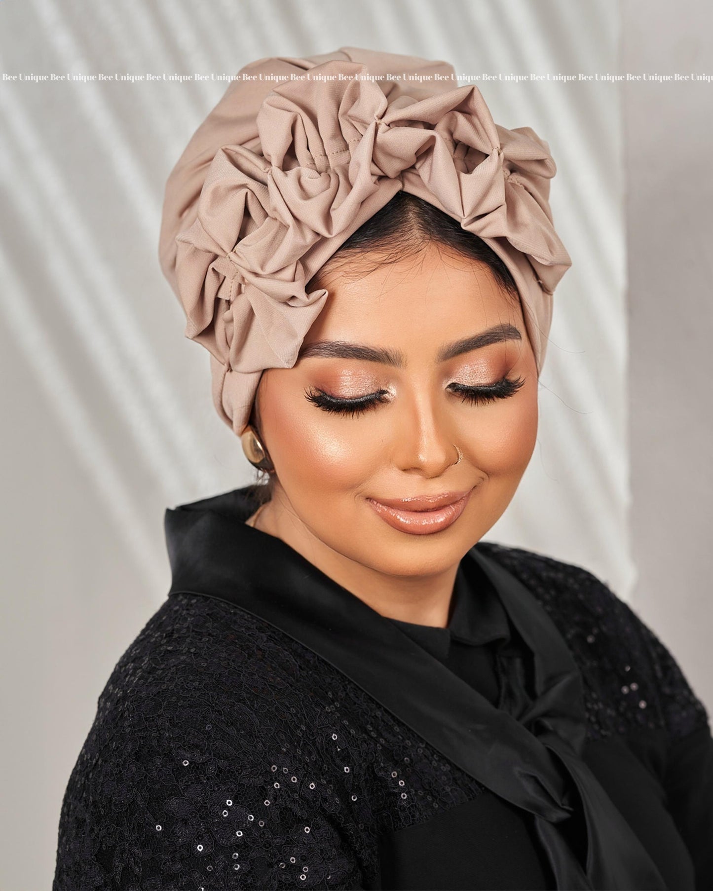 Fluffy Lycra turban