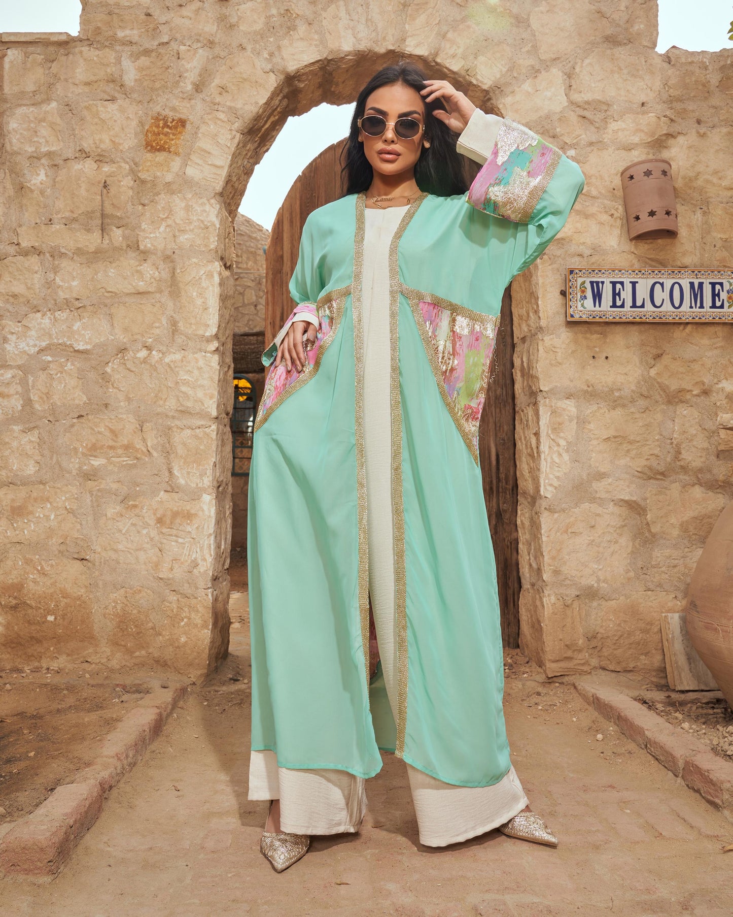 Konouz chiffon cardigan
