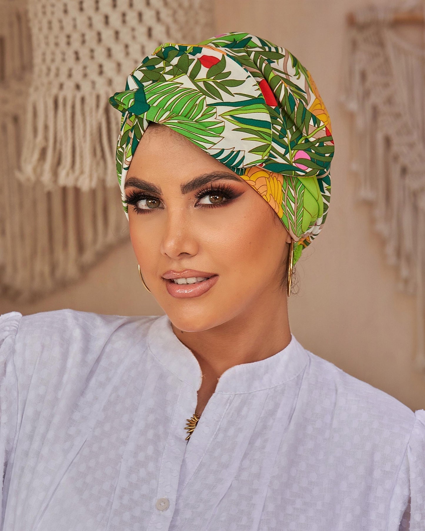 Half wire turban