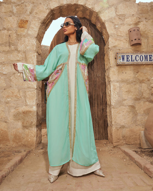 Konouz chiffon cardigan