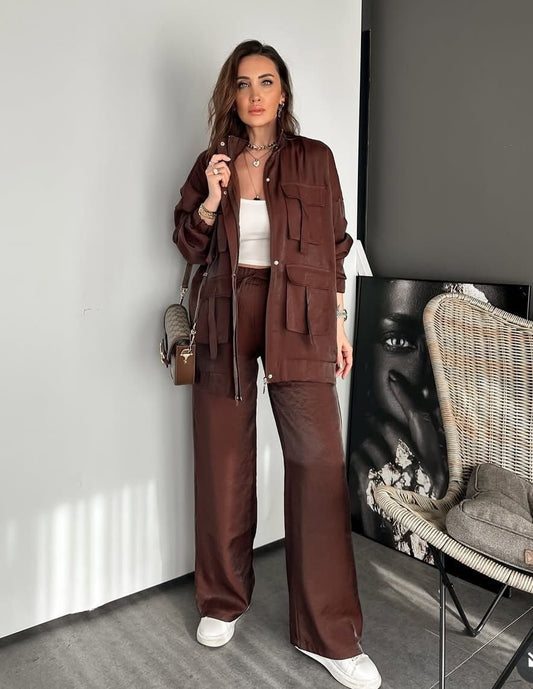 Satin suit