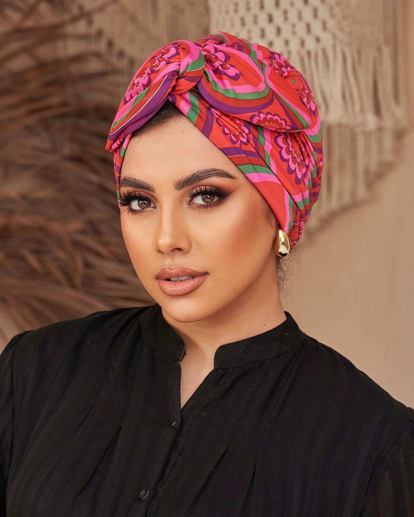 Half wire turban