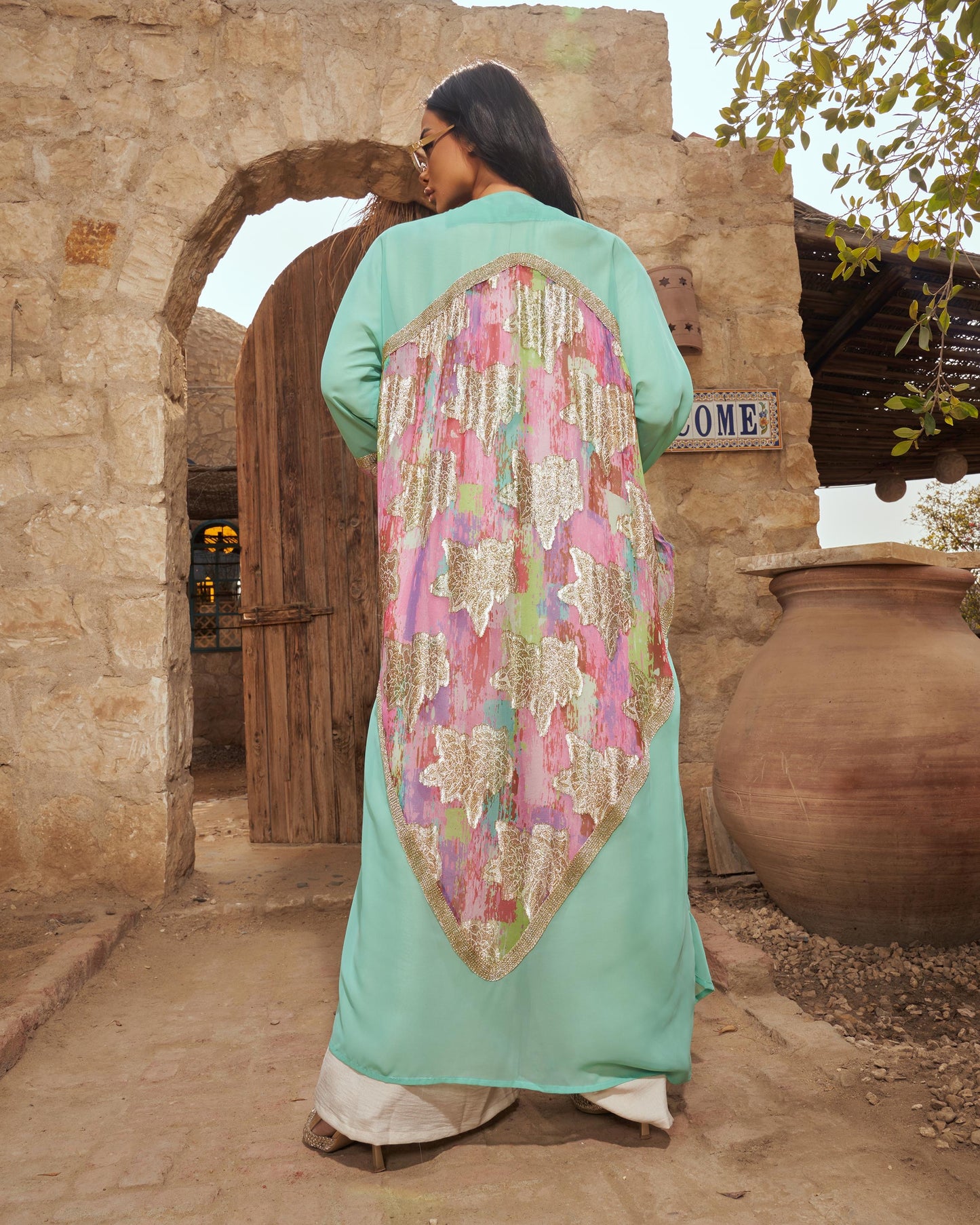 Konouz chiffon cardigan