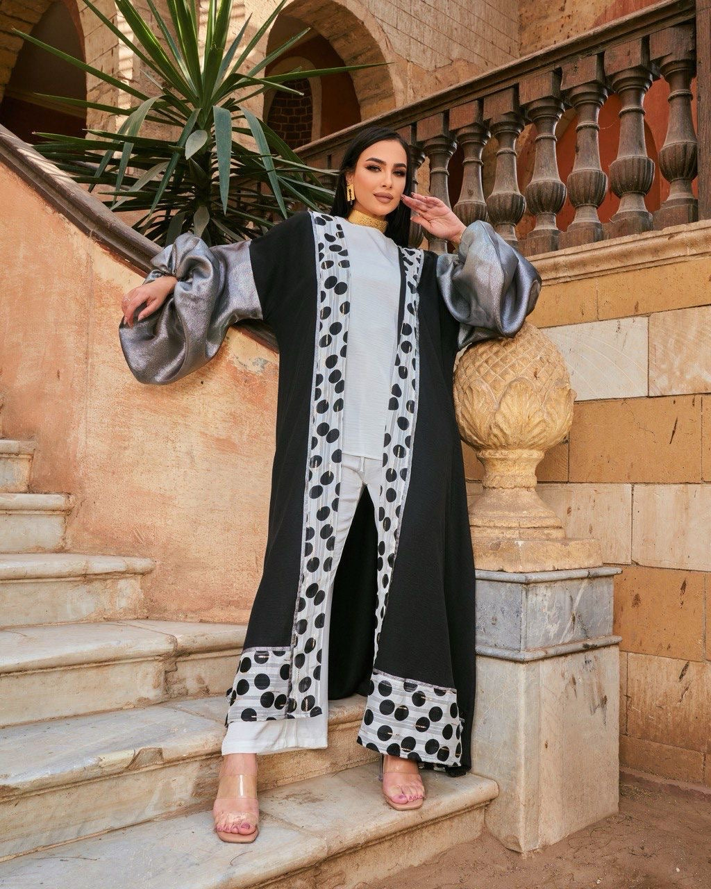 Puffy sleeves abaya