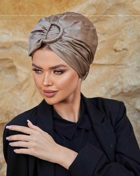 Ring taffeta turban