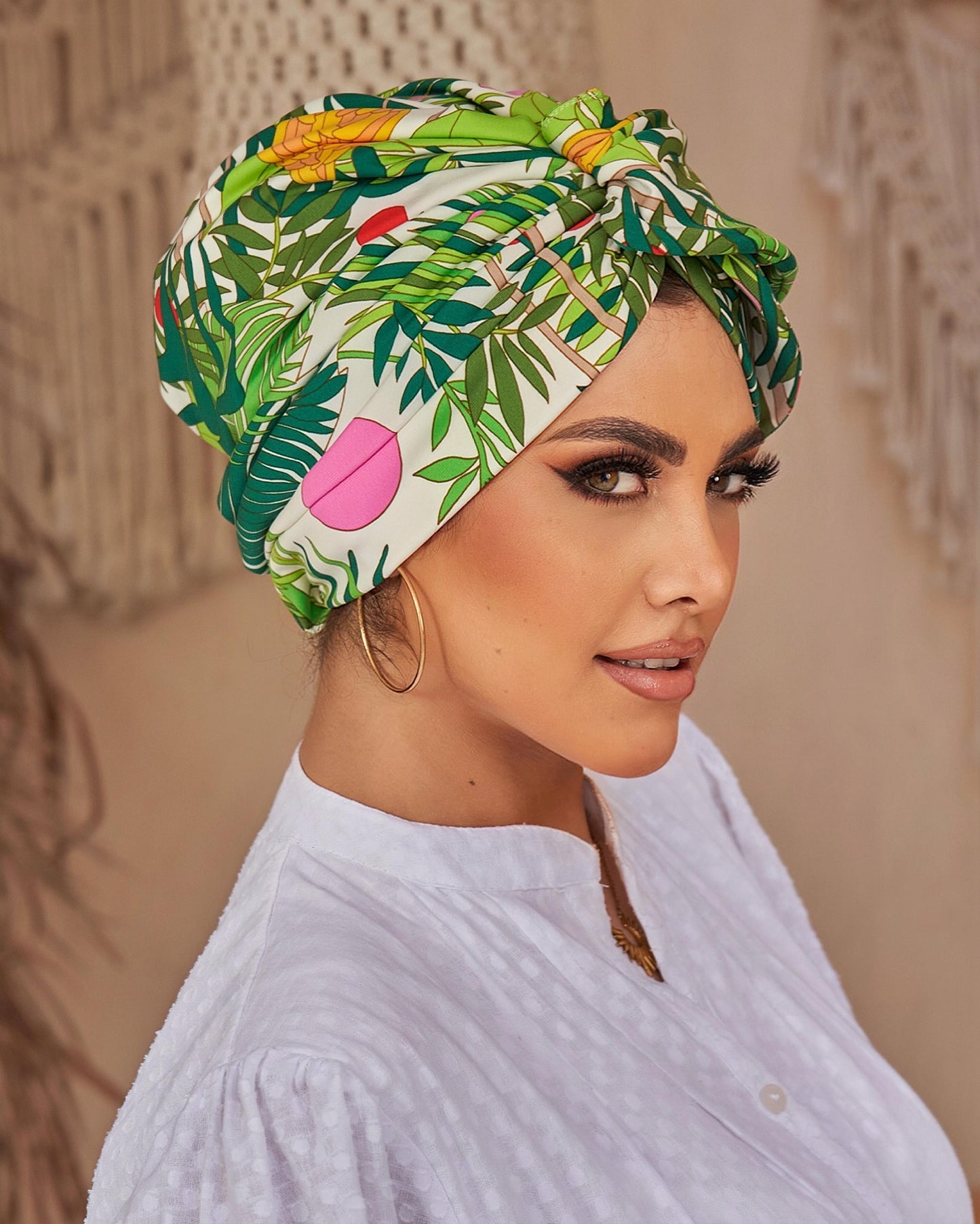 Half wire turban
