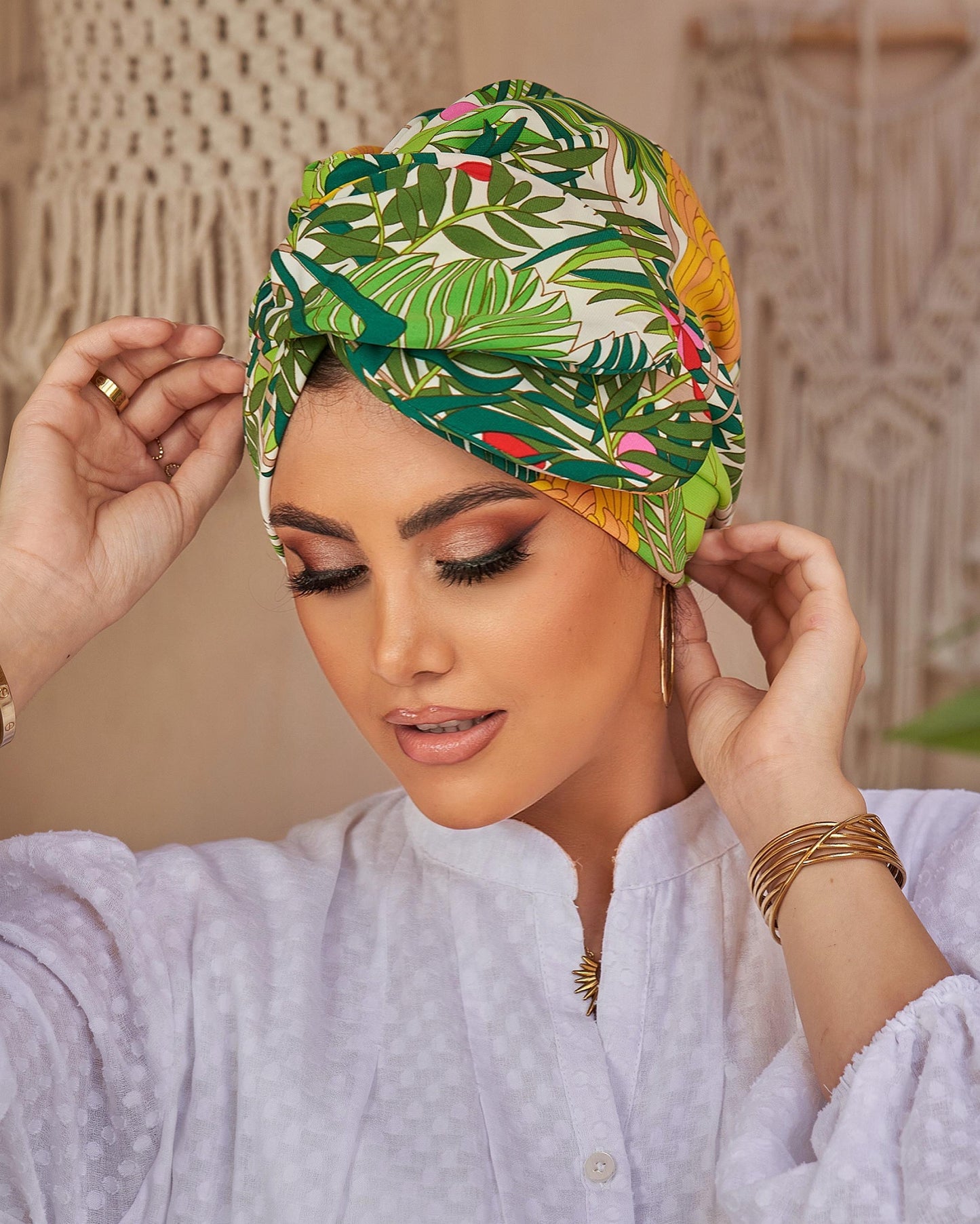 Half wire turban