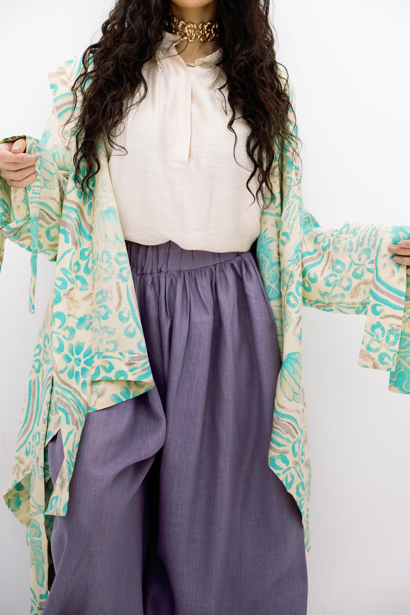 Aqua Bloom Cardigan