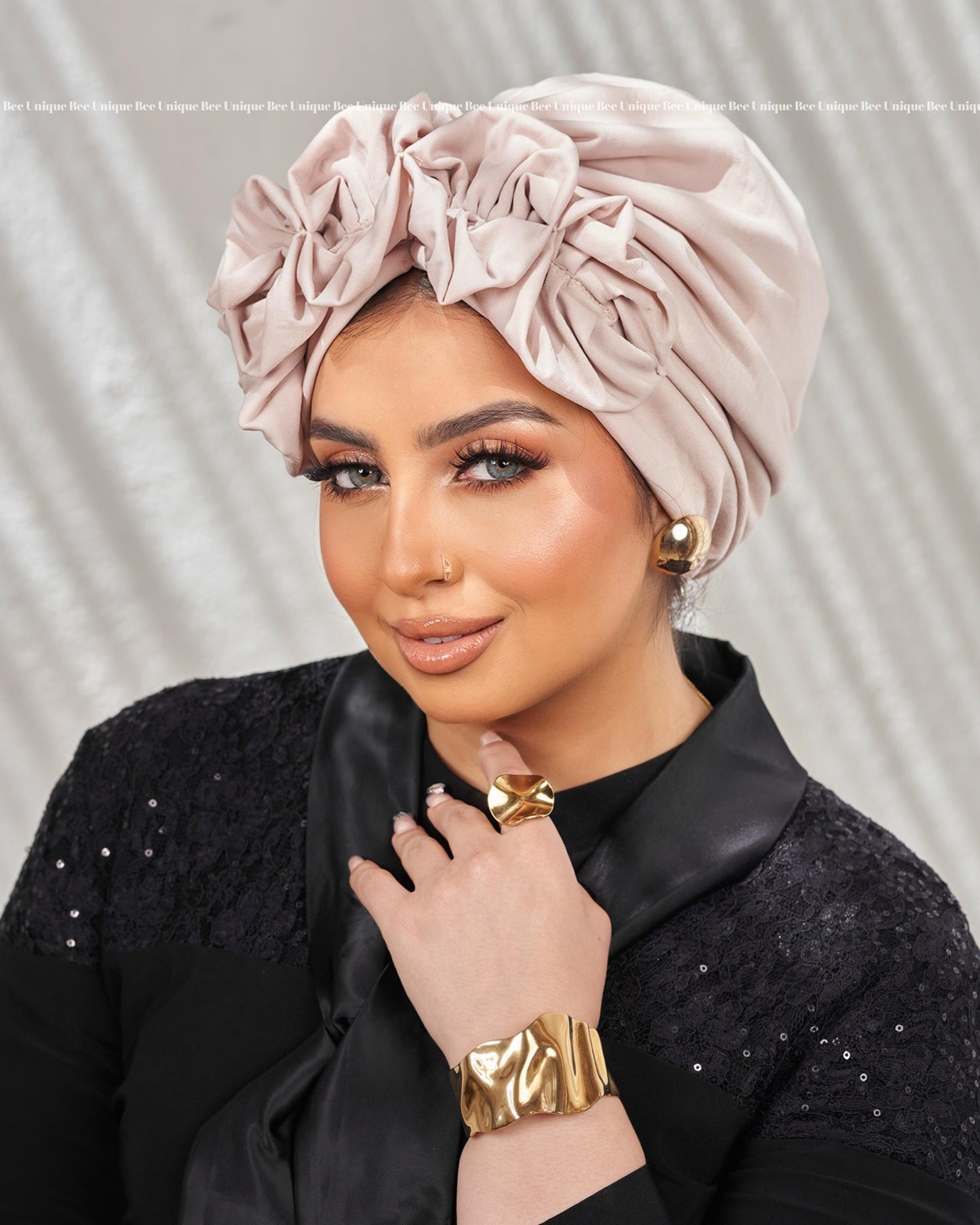 Fluffy Lycra turban