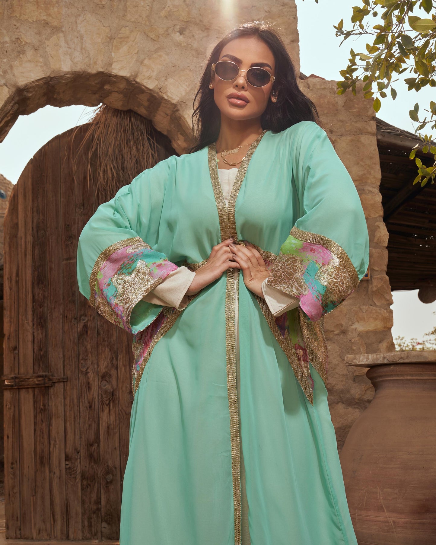 Konouz chiffon cardigan