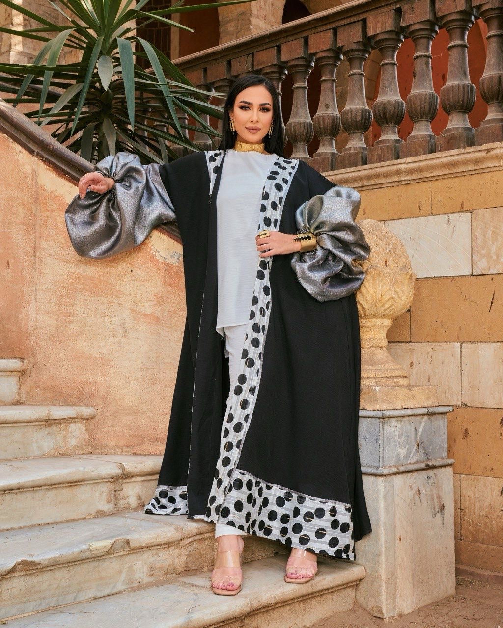 Puffy sleeves abaya