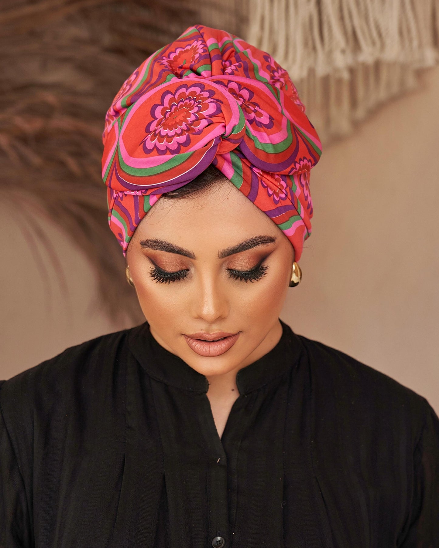 Half wire turban