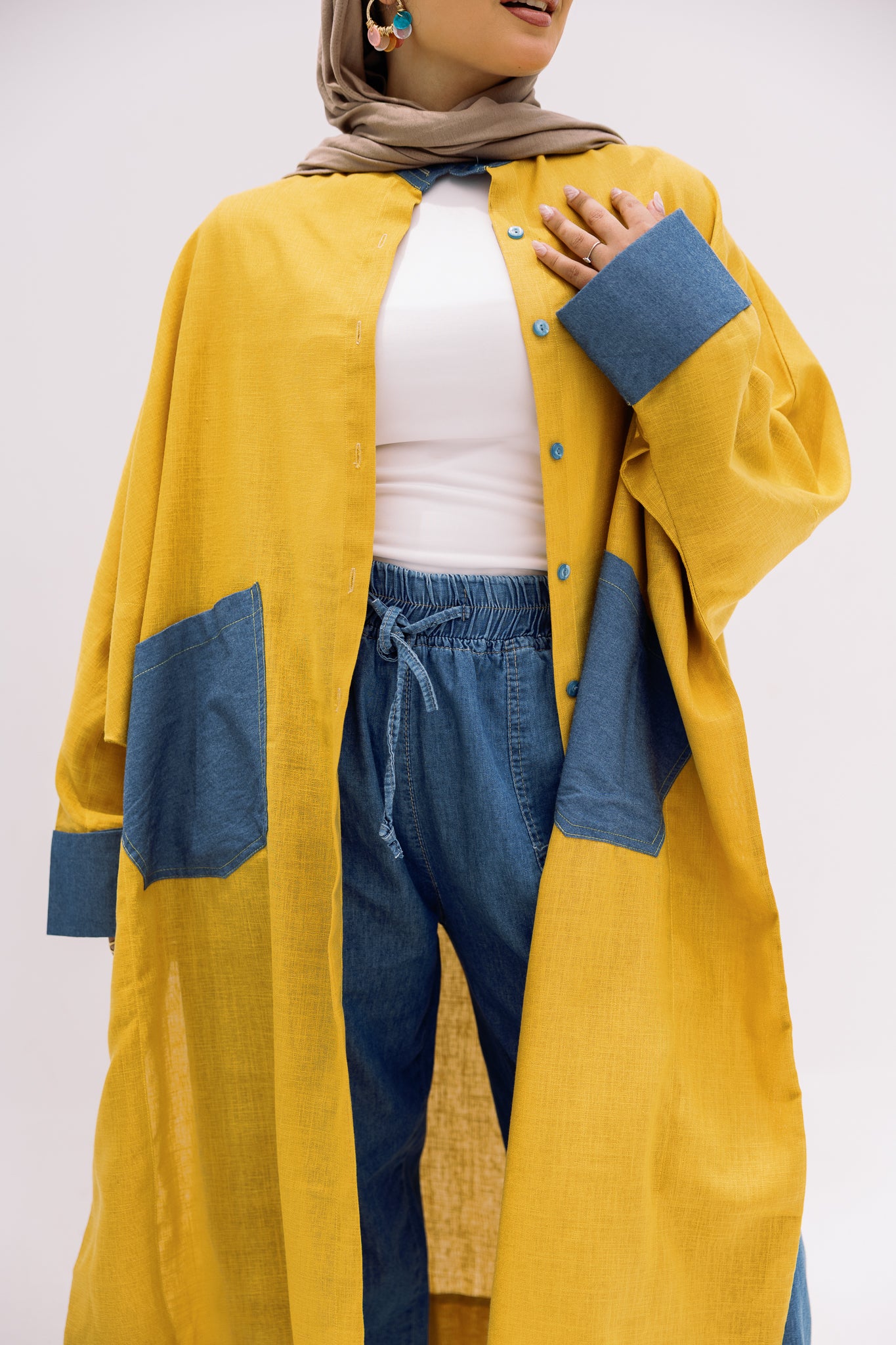 linen long shirt