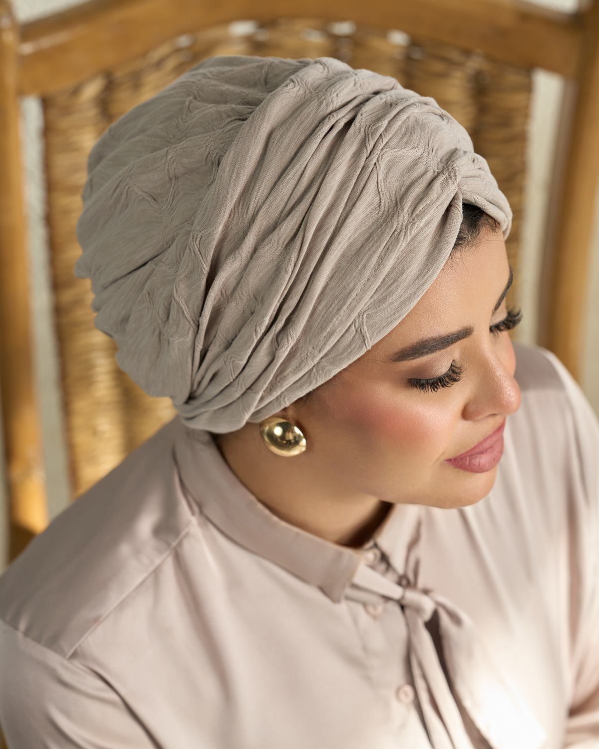 Draped turban