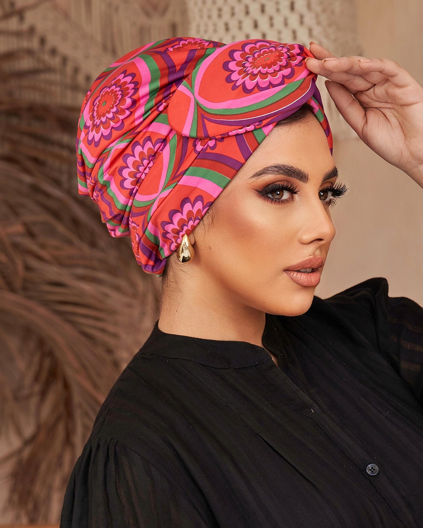 Half wire turban