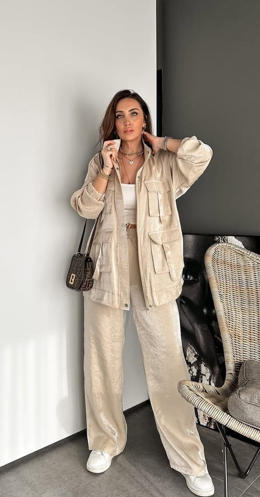 Satin suit