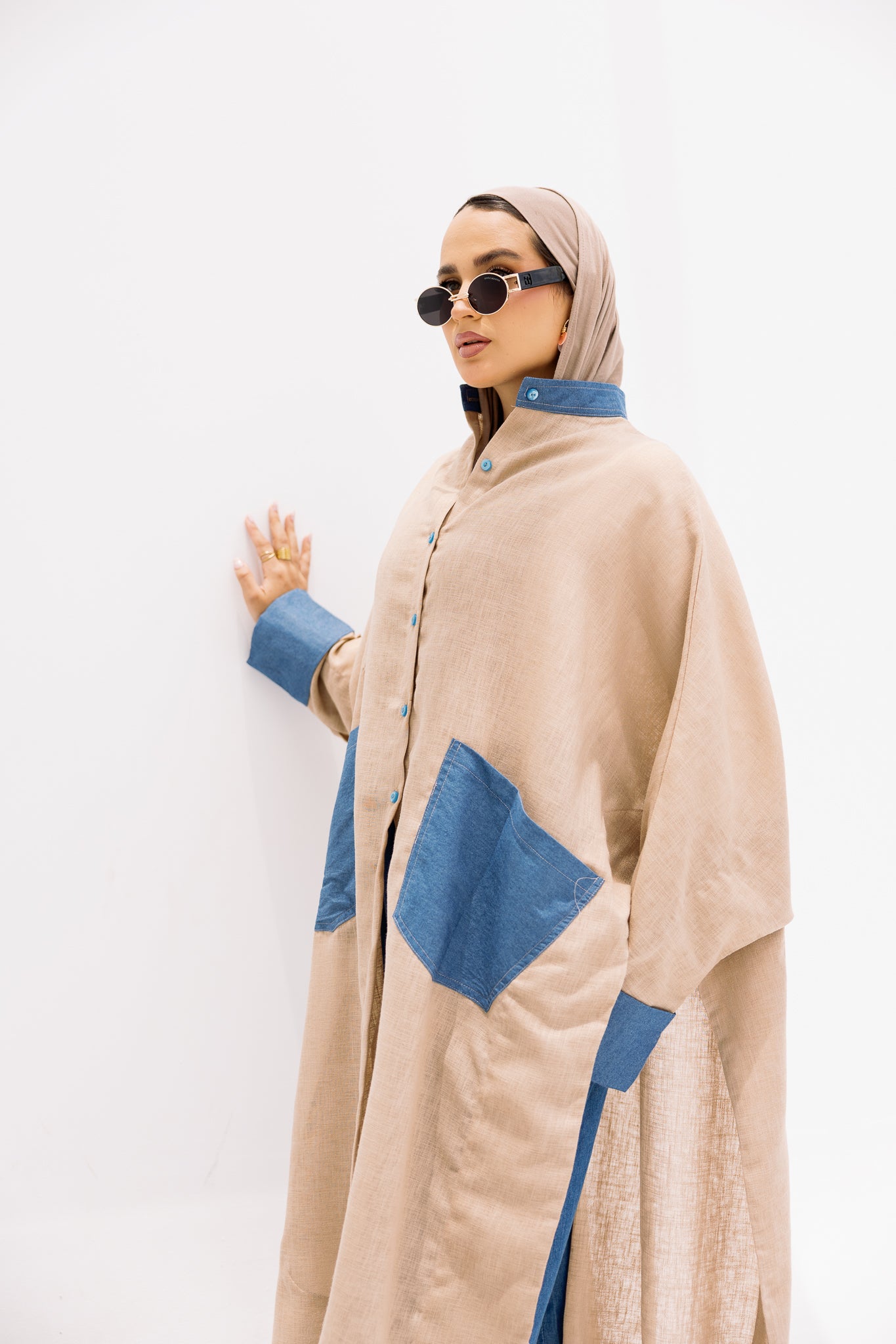 Linen long shirt