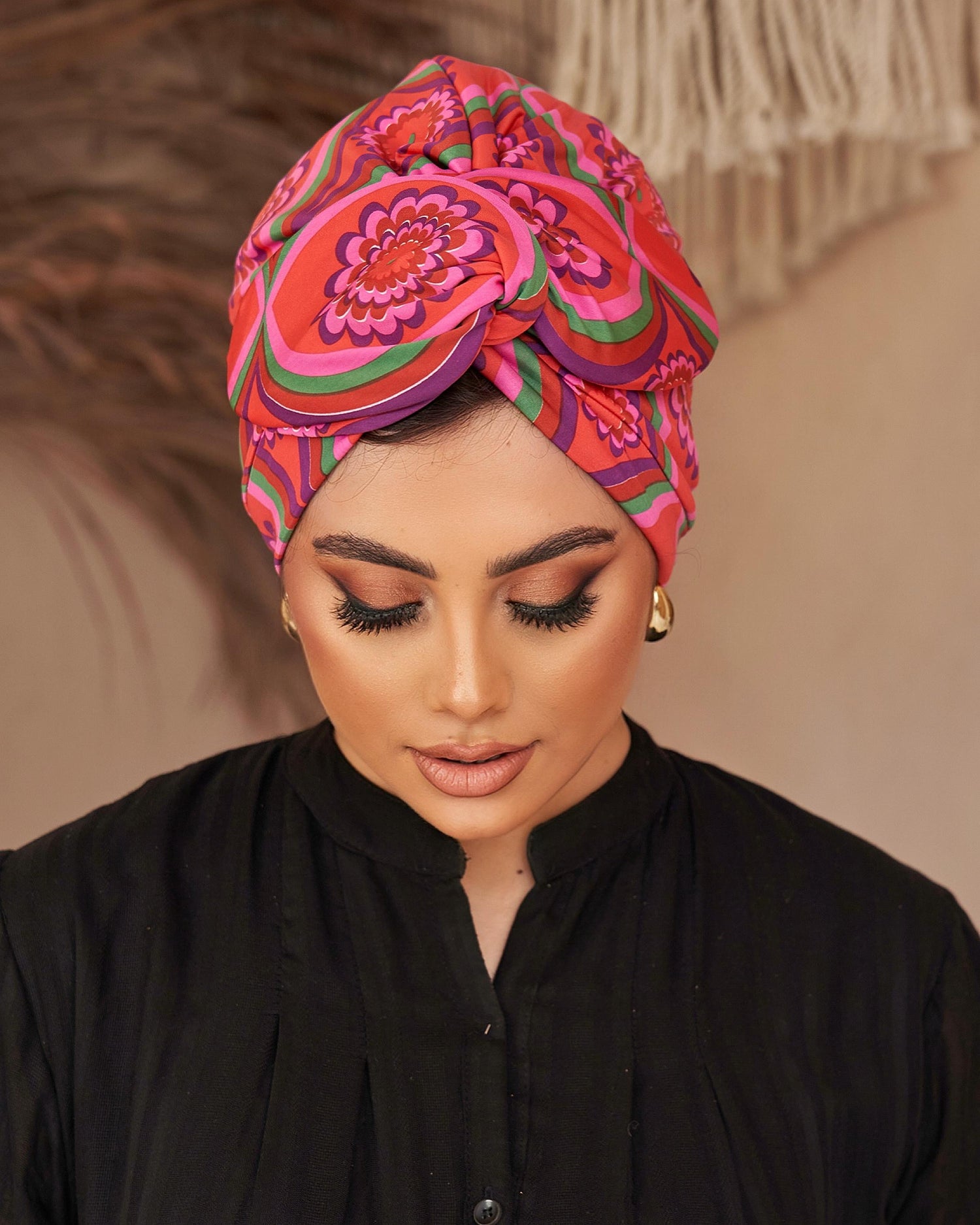 Half wire turban