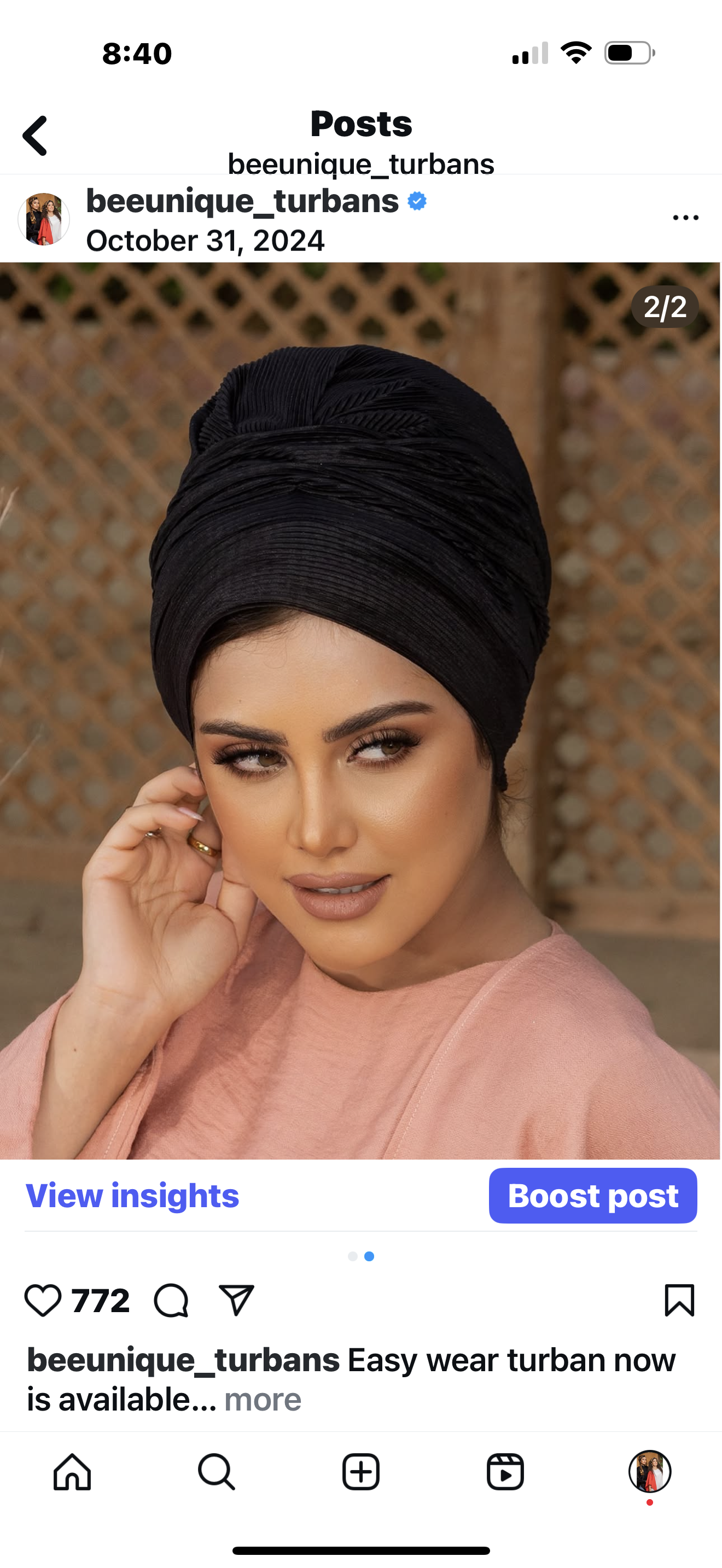 Easy wear turbans