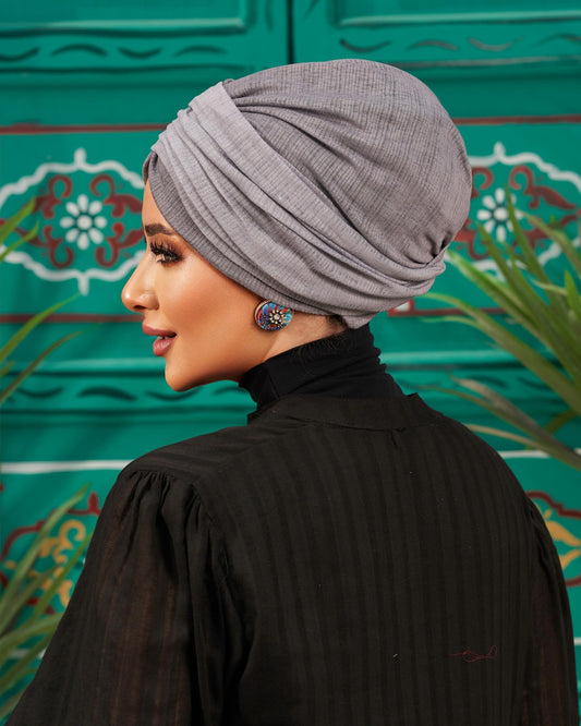 Draped Lycra turban