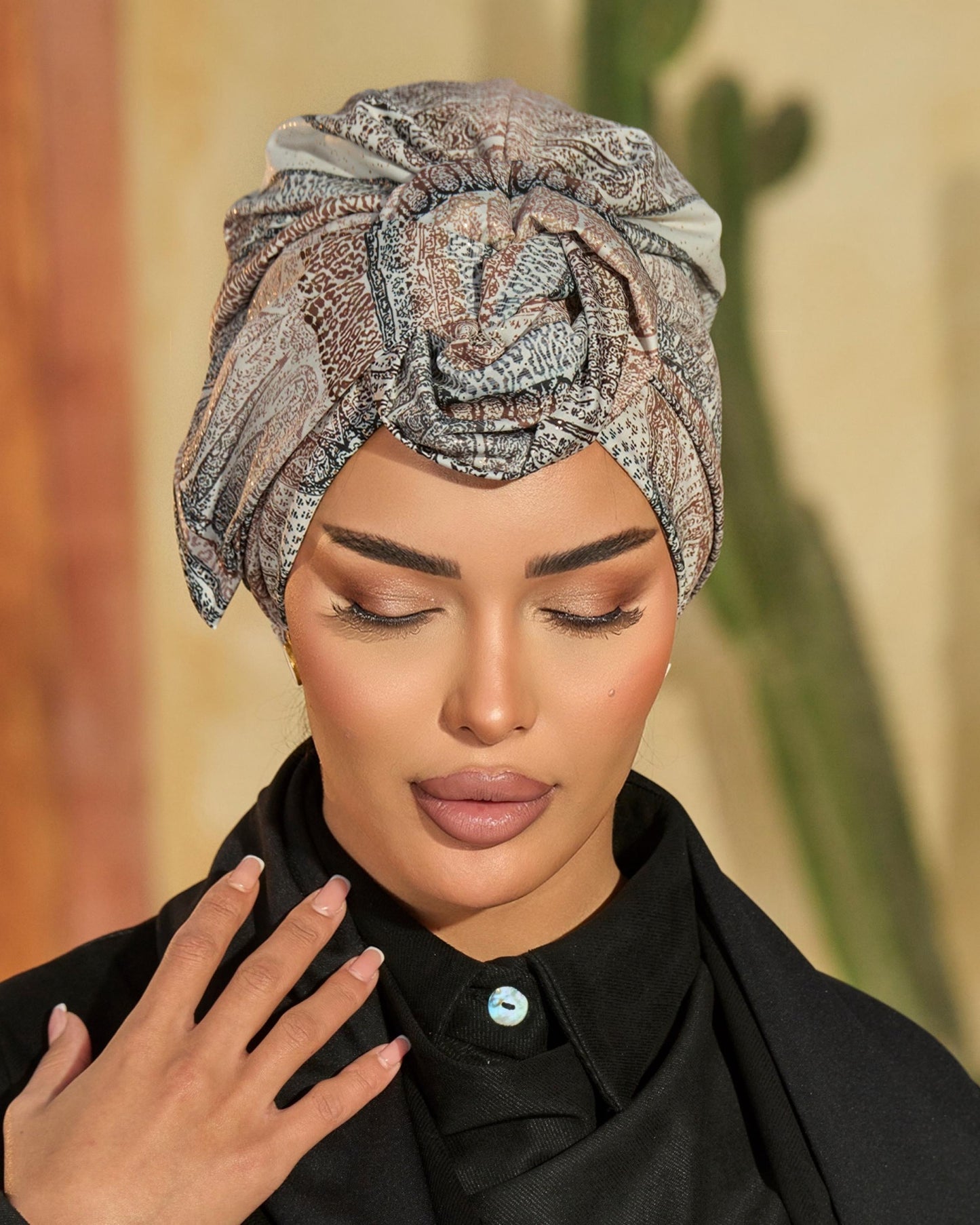 Double bow turban