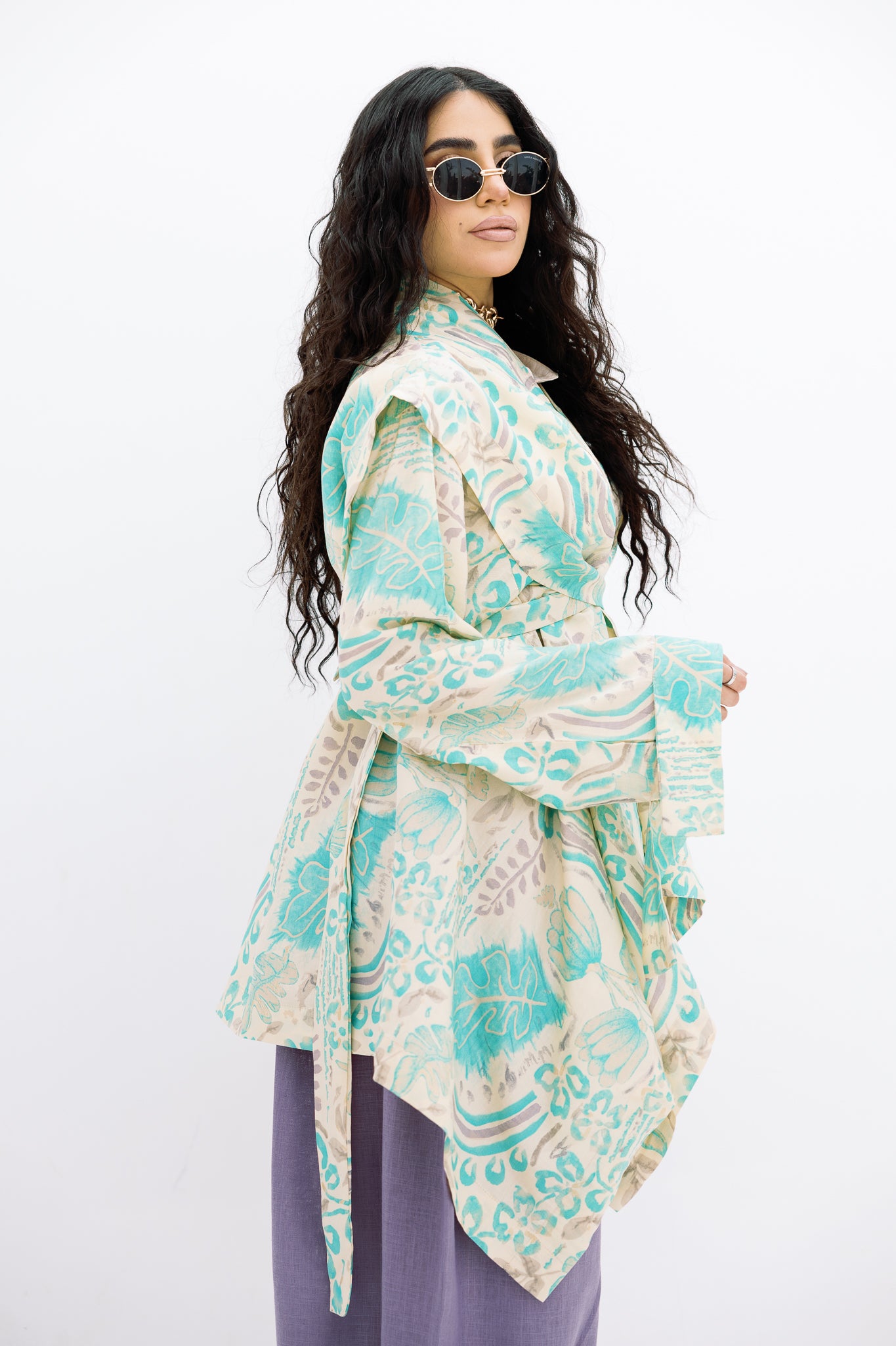 Aqua Bloom Cardigan