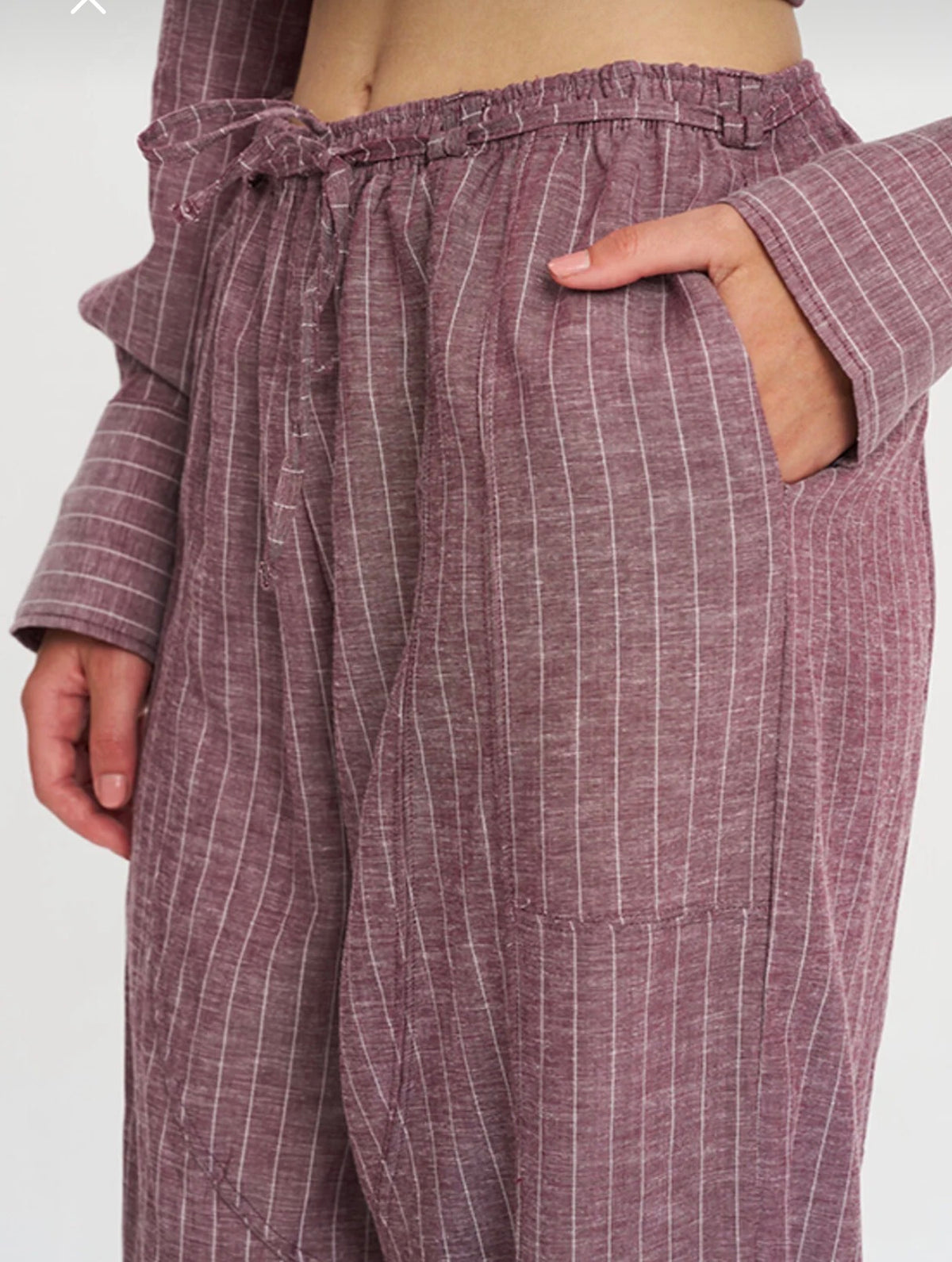 Linen balloon pants
