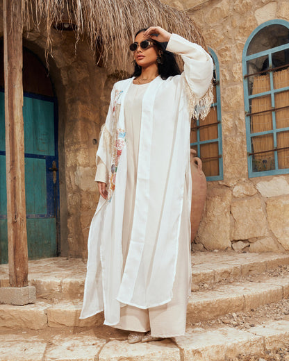 Konouz linen abaya