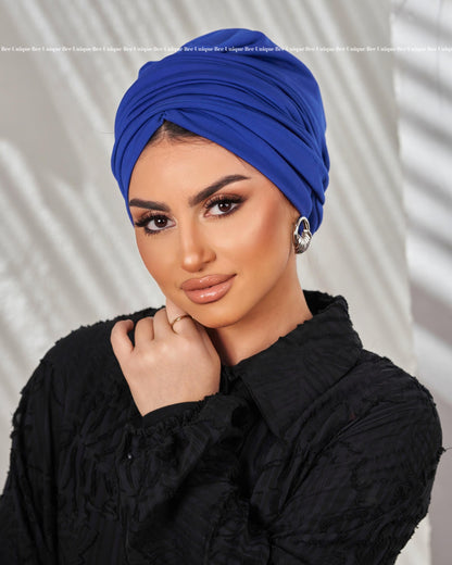Draped Lycra turban