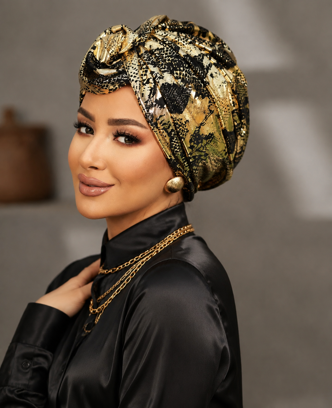 Round wing turban
