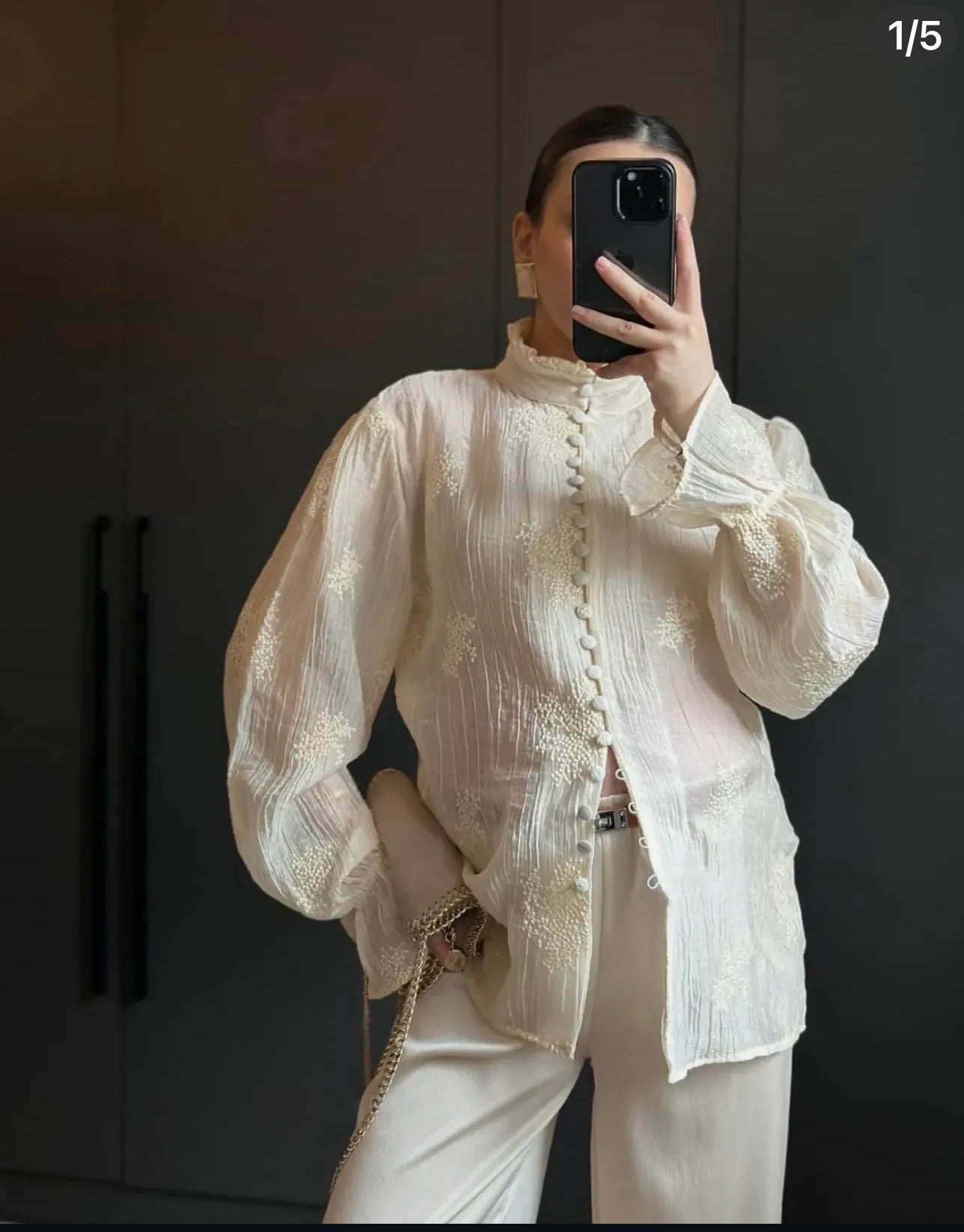 Ivory Whisper Blouse