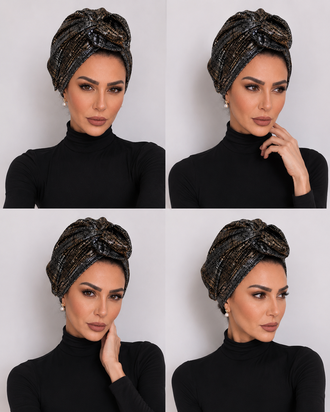 Double bow turban