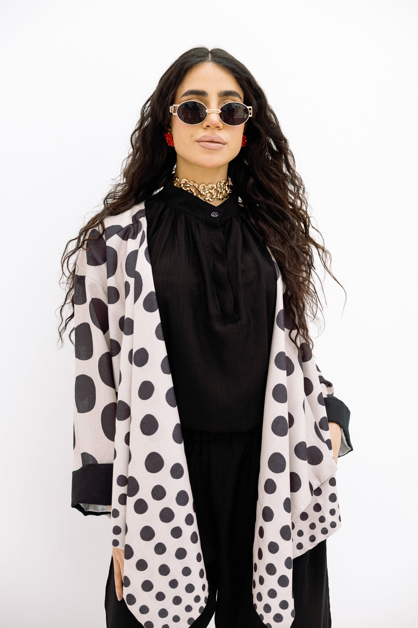 Polka dots cardigan