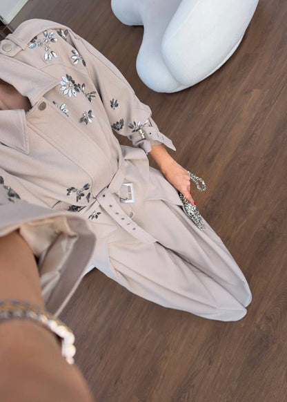 Embellished Taupe Set