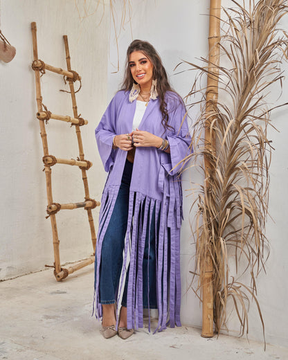 Fringe kimono