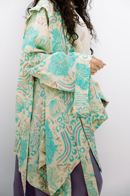 Aqua Bloom Cardigan