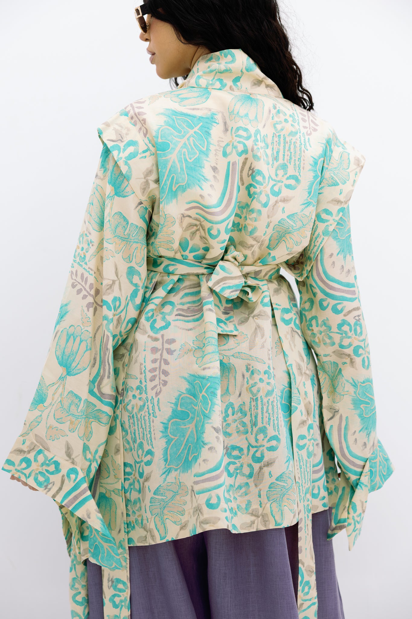 Aqua Bloom Cardigan