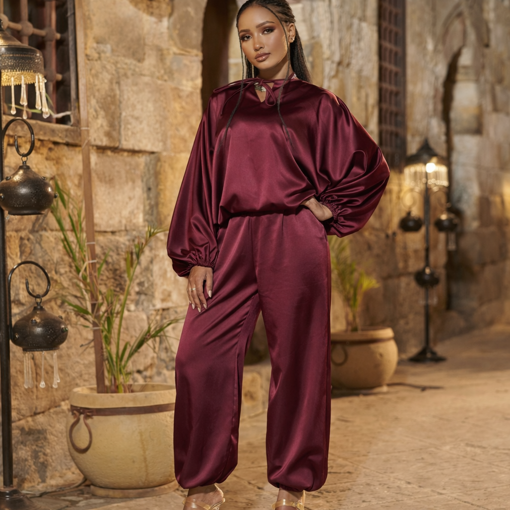 Satin suit