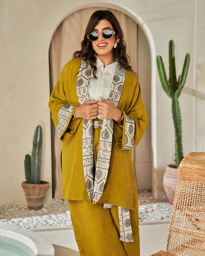 Linen 2 pieces suit