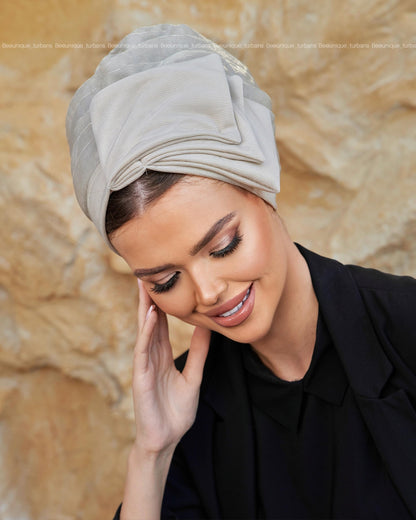 Triple bow turban