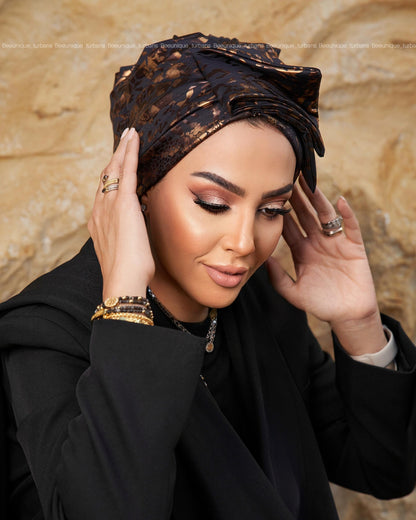 Triple bow turban