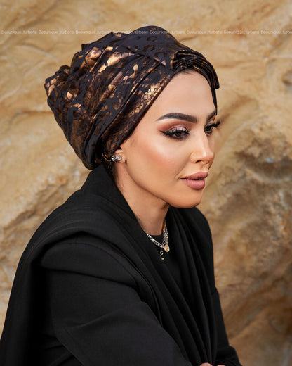 Triple bow turban