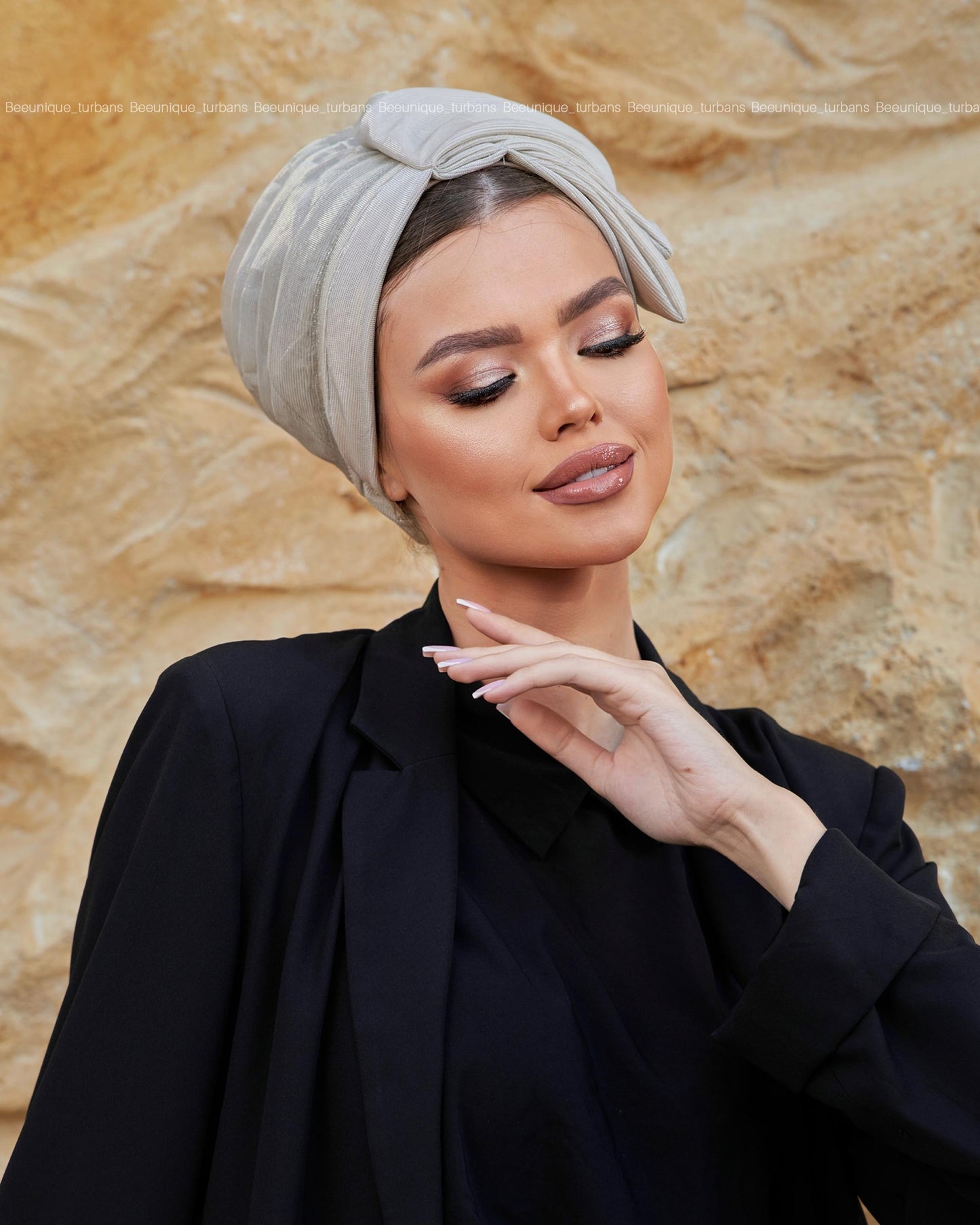 Triple bow turban
