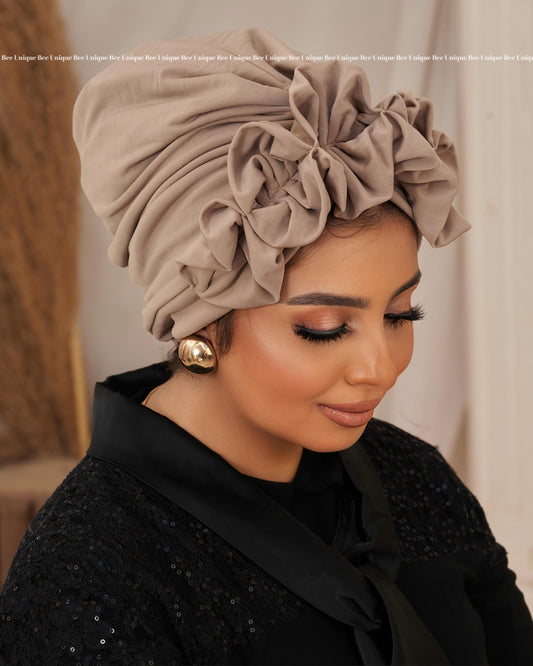 Fluffy Lycra turban