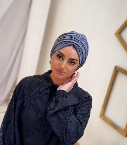 Draped Lycra turban