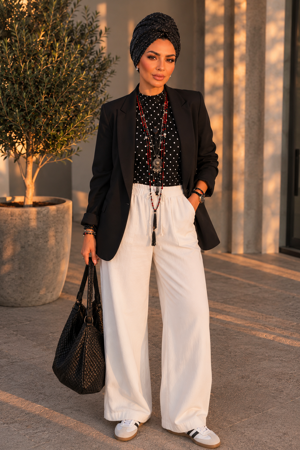 Straight Leg Denim Pants