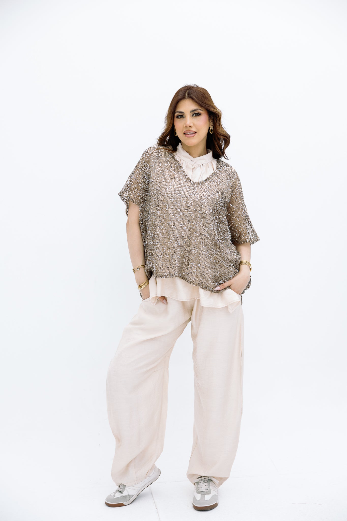 Knit blouse