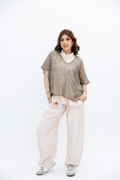Knit blouse